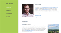 Desktop Screenshot of benwolfe.net